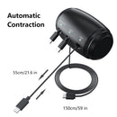 Retractable 3 in 1 Car Charging Station Charger for Headrest Backseat