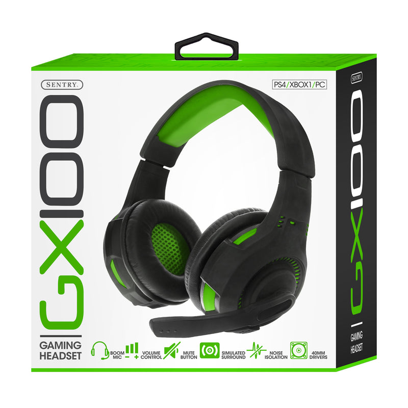 Gaming Headset In Black/Green GX100