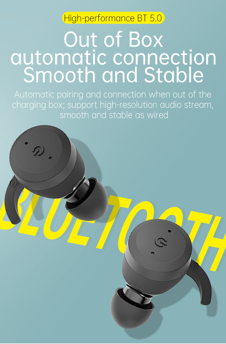 Bluetooth Headset, IPX7 Waterproof Sports Noise Reduction