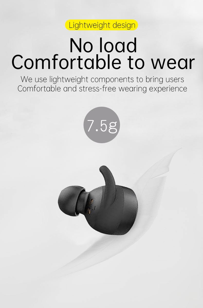 Bluetooth Headset, IPX7 Waterproof Sports Noise Reduction