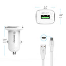 Car Charger and 3ft Cable For Type-C
