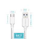 5ft Round Cable For TYPE-C 1.5A