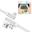 3.3FT Nylon braided Material 8 PIN USB 2.0 Data Cable