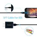 Wall Charger & 5ft Cable For 8 PIN