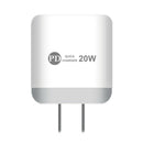 Travel Wall Charger Adapter with Dual Ports of USB and Type-C