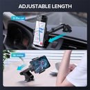 Universal Car Dashboard Windshield Suction Phone Mount with  Adjustable Telescopic Arm and 360 Degrees Rotation.