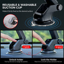 Universal Car Dashboard Windshield Suction Phone Mount with  Adjustable Telescopic Arm and 360 Degrees Rotation.